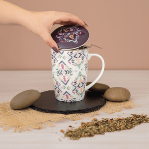 Caneca de Porcelana Mug Super Jumbo Eccentric - Tea Shop - Tea Shop Brasil