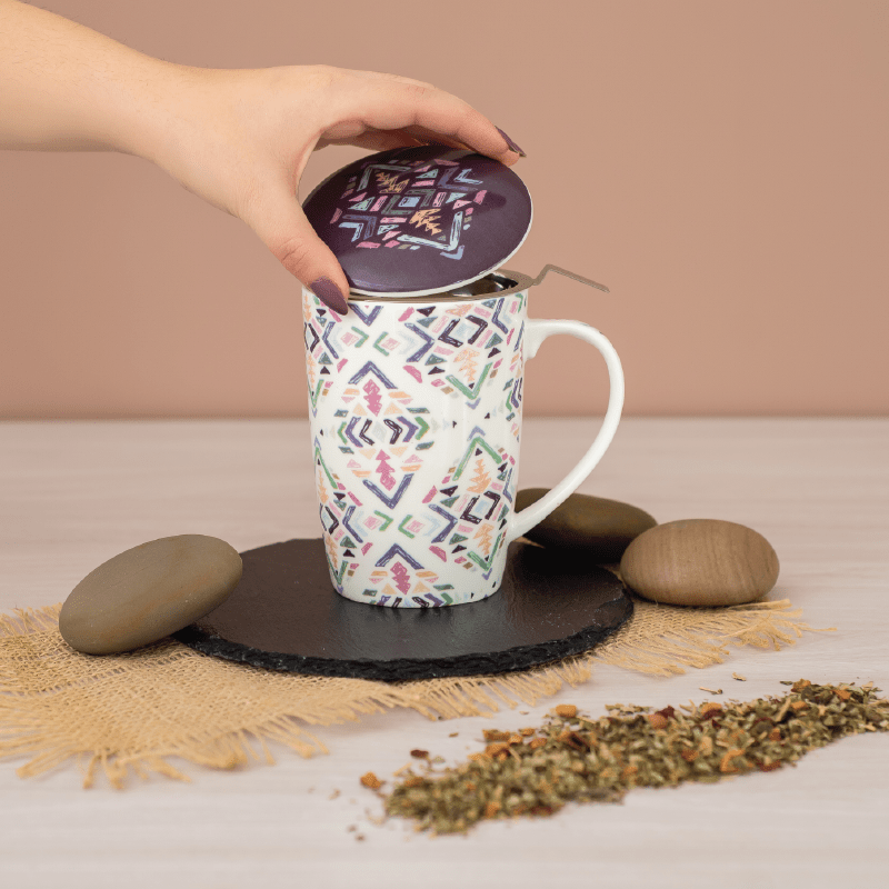 Caneca de Porcelana Mug Super Jumbo Eccentric - Tea Shop - Tea Shop Brasil