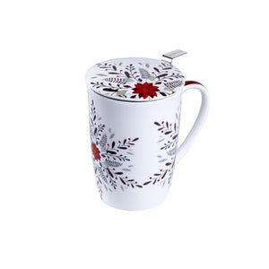Caneca de Porcelana Mug Super Jumbo Poinsettia - Tea Shop - Tea Shop Brasil