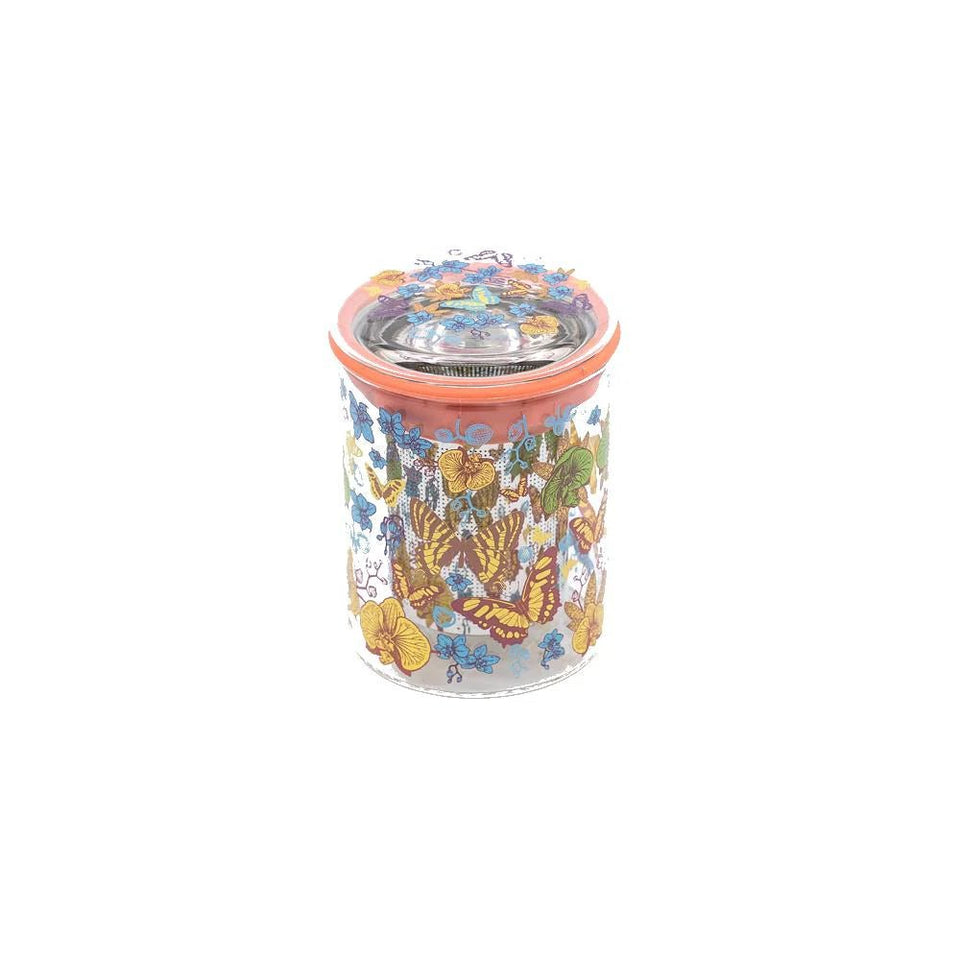 Caneca de Vidro All In One Butterfly - Tea Shop - Tea Shop Brasil