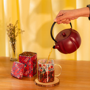Caneca de Vidro All In One Mug Peafowl - Tea Shop - Tea Shop