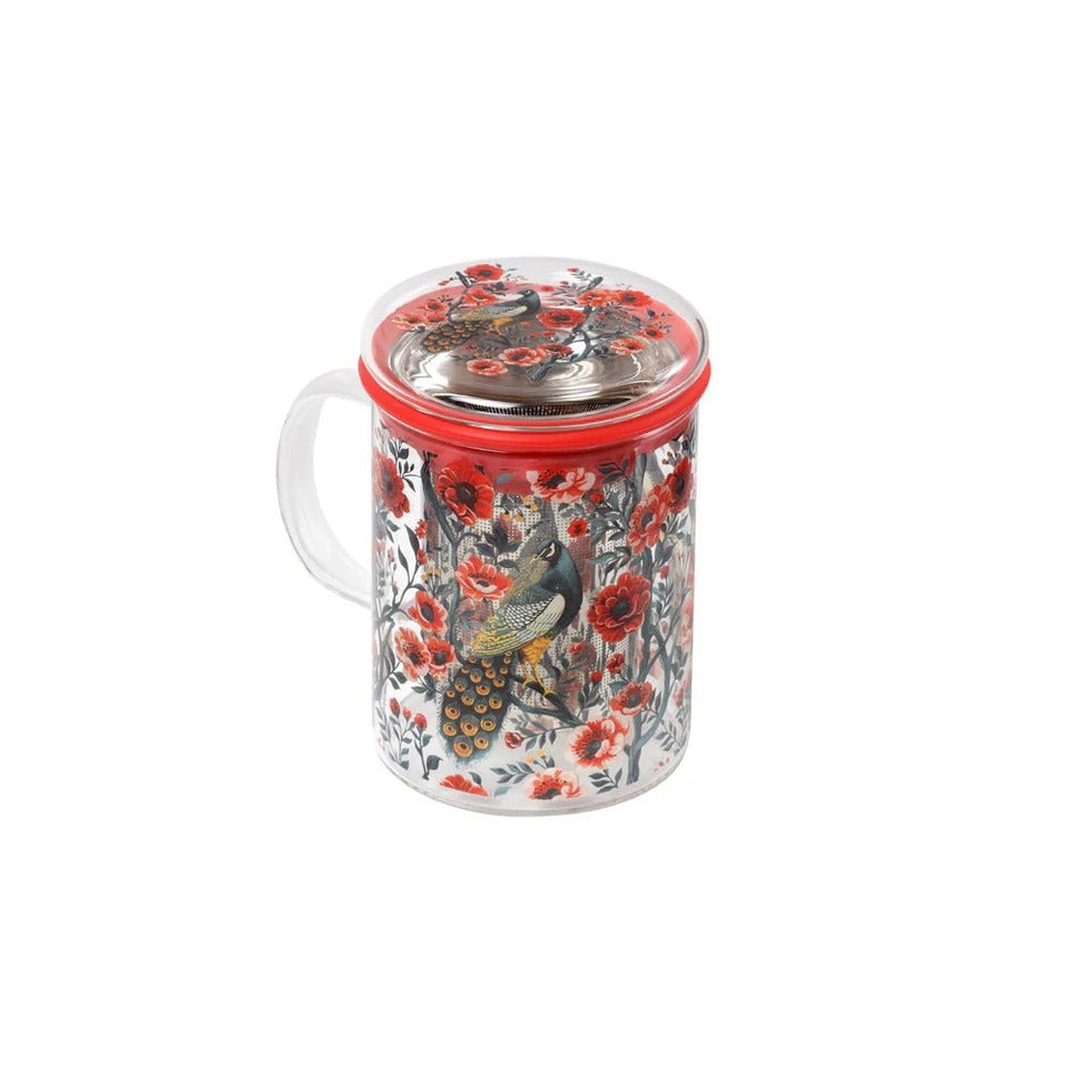 Caneca de Vidro All In One Mug Peafowl - Tea Shop - Tea Shop