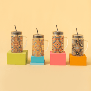 Caneca de Vidro Glass Jar Berry - Tea Shop - Tea Shop Brasil