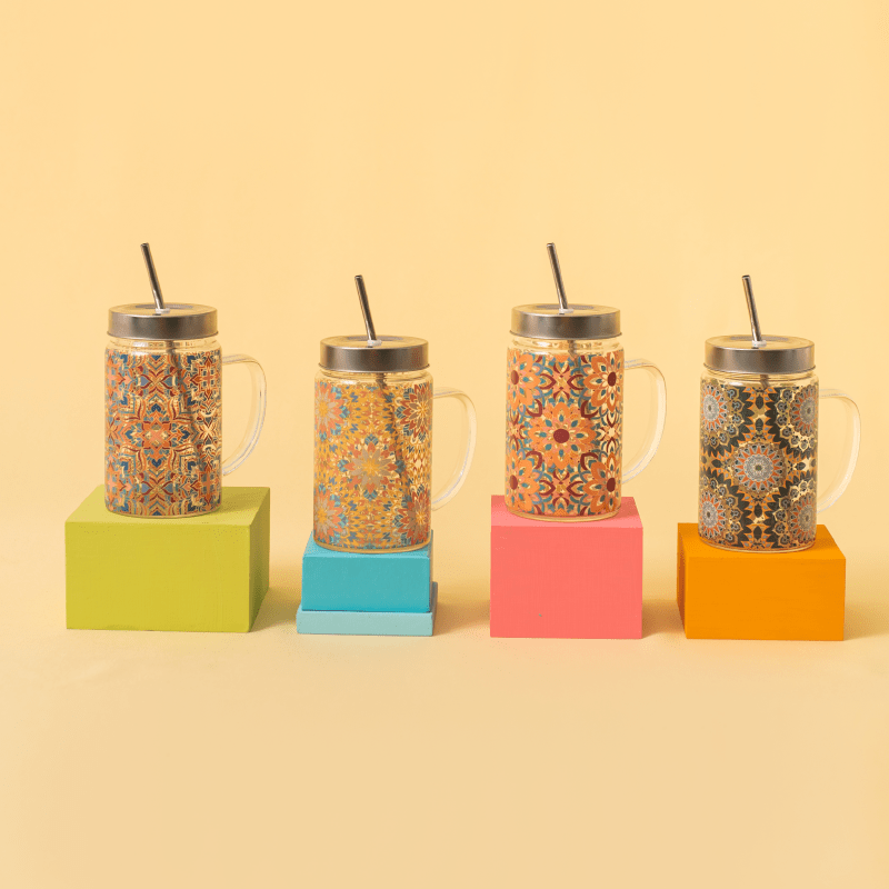 Caneca de Vidro Glass Jar Berry - Tea Shop - Tea Shop Brasil