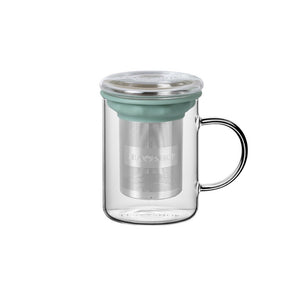 Caneca de Vidro Mug All In One Basil - Tea Shop Brasil