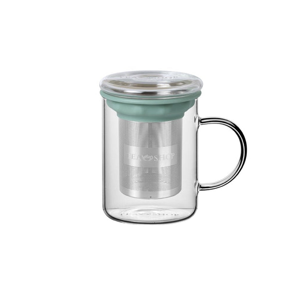 Caneca de Vidro Mug All In One Basil - Tea Shop Brasil