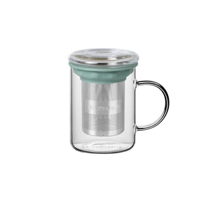 Caneca de Vidro Mug All In One Basil - Tea Shop