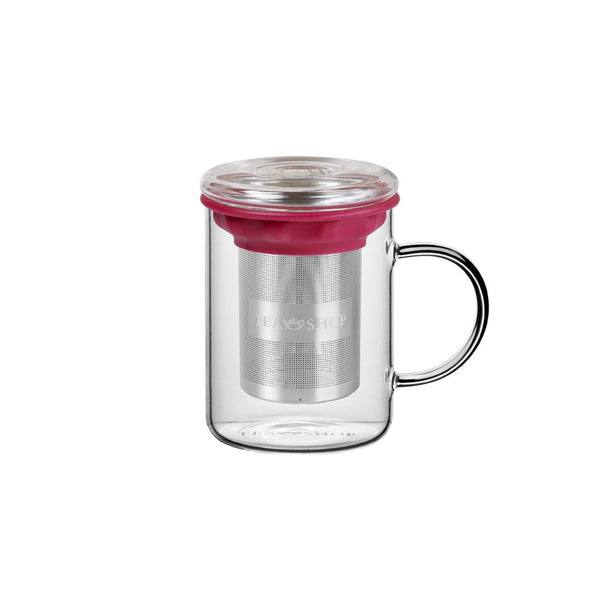 Caneca de Vidro Mug All In One Berry - Tea Shop Brasil