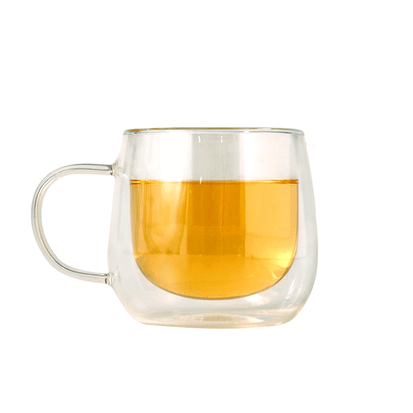 Caneca Mug de Vidro Duplo - Tea Shop Brasil