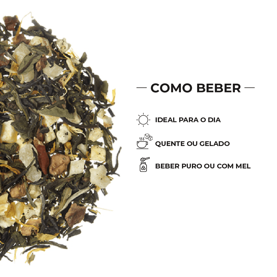 Chá Branco Fresh Melon - Tea Shop Brasil