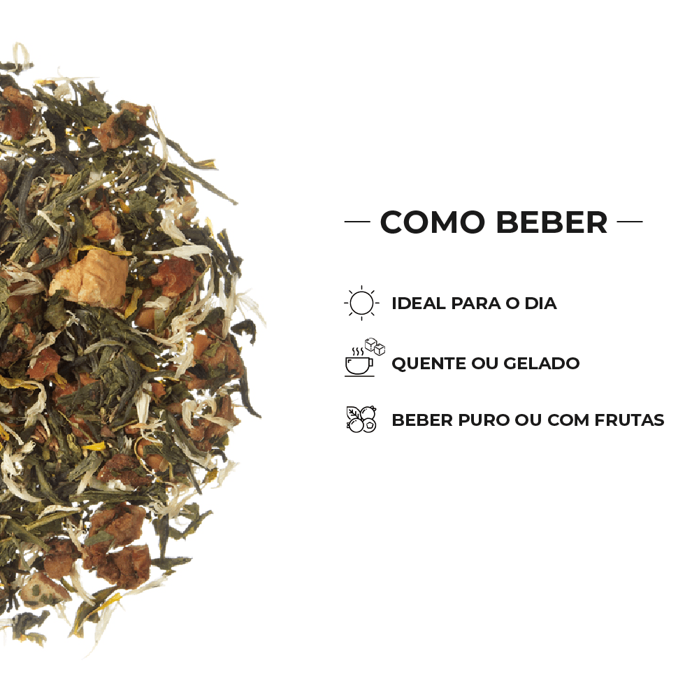 Chá Branco Sunny Peach - Tea Shop - Tea Shop Brasil