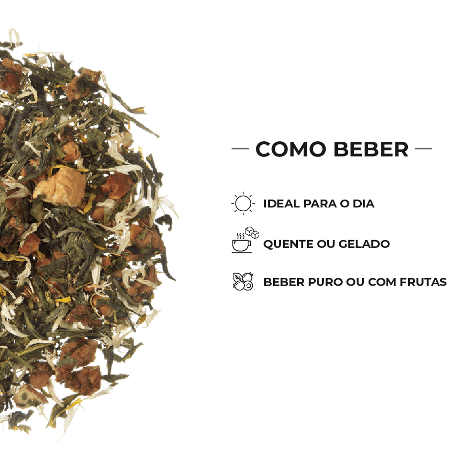Chá Branco Sunny Peach - Tea Shop - Tea Shop Brasil