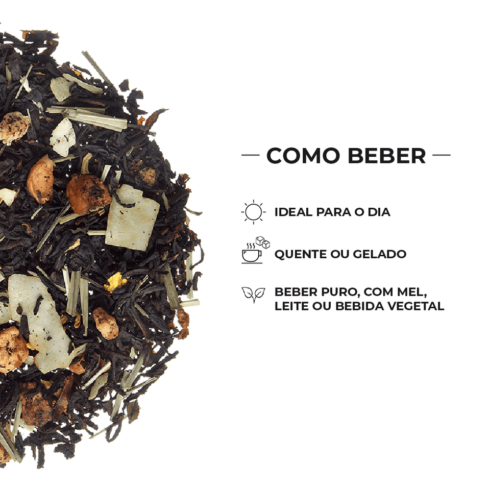 Chá Preto Tropical Colada - Tea Shop - Tea Shop Brasil
