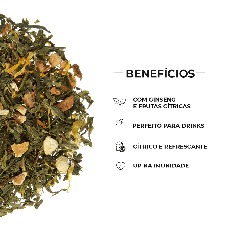 Chá Verde Ging Dry Tea - Tea Shop - Tea Shop Brasil