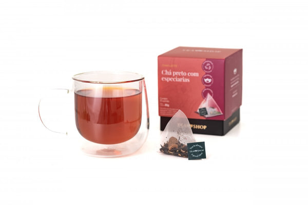 Chai Latte - Caixa Sachês Piramidais (10 Saches) - Tea Shop Brasil