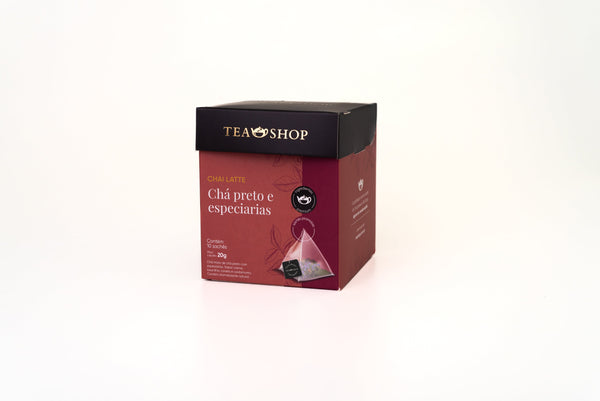 Chai Latte - Caixa Sachês Piramidais (10 Saches) - Tea Shop Brasil