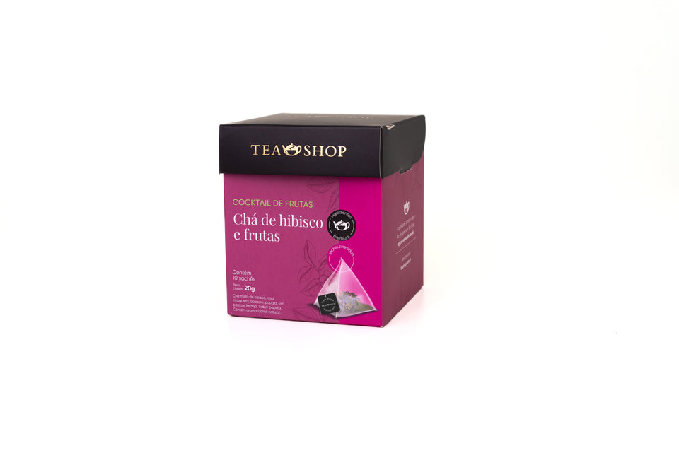 Cocktail De Frutas - Caixa Sachês Piramidais (10 Saches) - Tea Shop Brasil