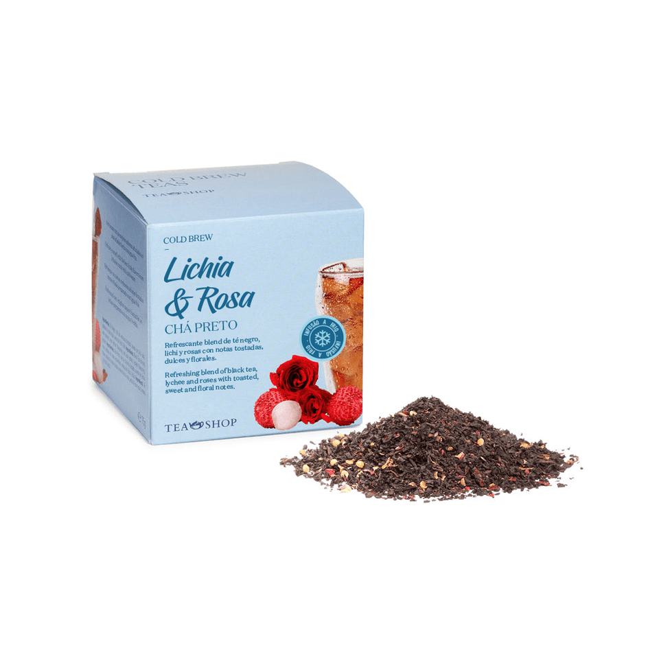 Cold Brew Tea - Black Tea Lychee Rose - Tea Shop Brasil