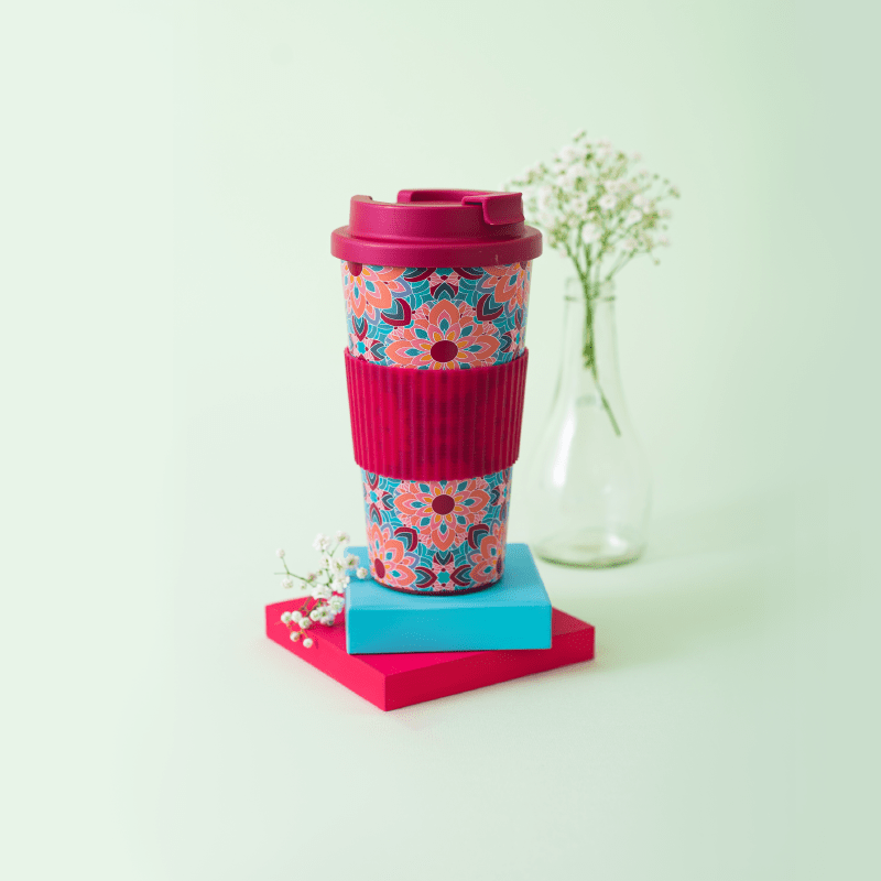 Copo para viagem Take Away Mug Berry 450ml - Tea Shop - Tea Shop Brasil