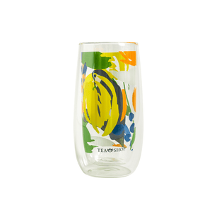 Copo Vidro Duplo Tropical - Tea Shop Brasil