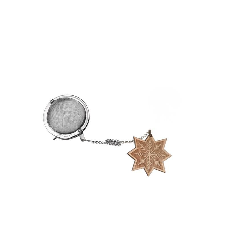 Infusor Madeira Frosted Star - Tea Shop Brasil