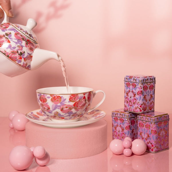 Jogo individual de Porcelana Tea For One Peony