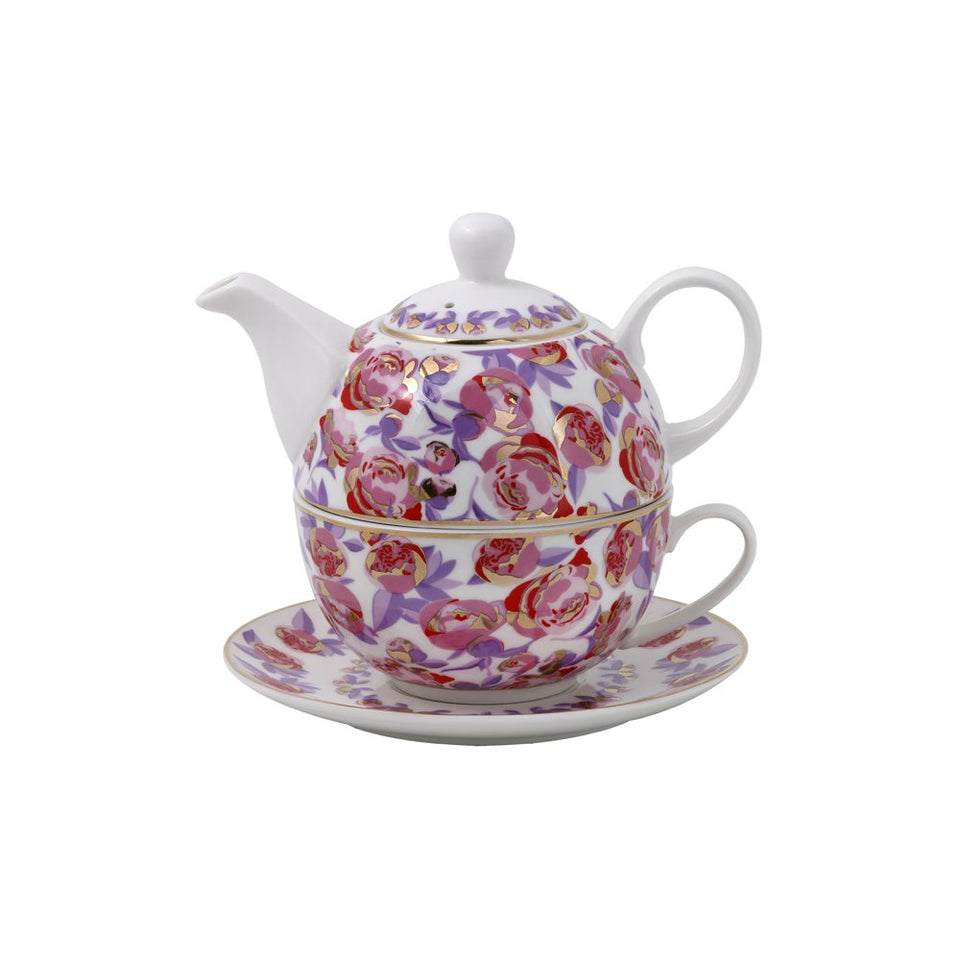 Jogo individual de Porcelana Tea For One Peony