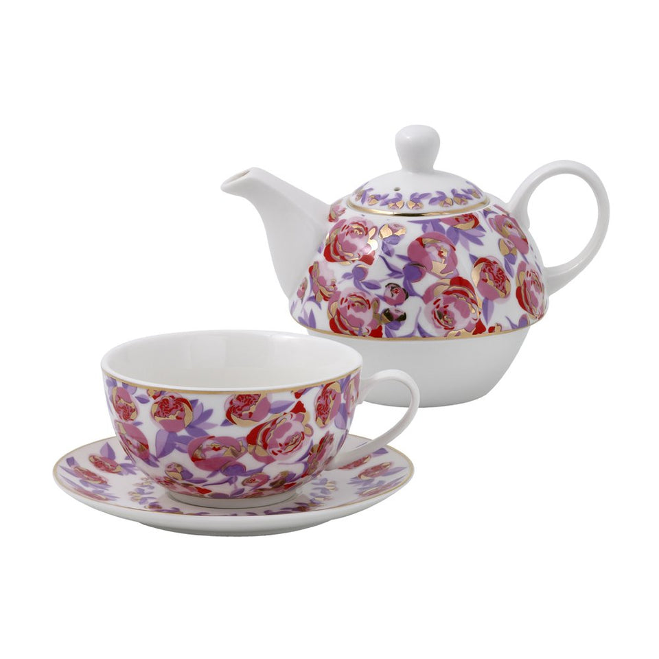 Jogo individual de Porcelana Tea For One Peony