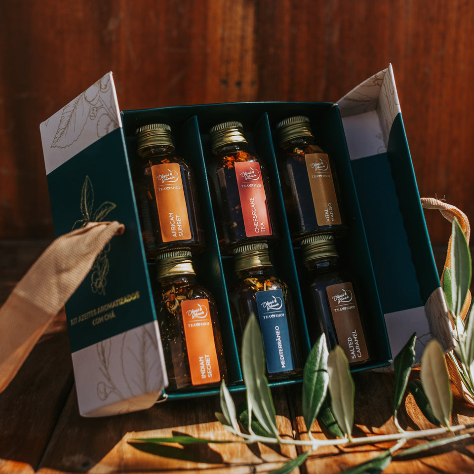 Kit Azeites com Chá - Tea Shop - Tea Shop Brasil