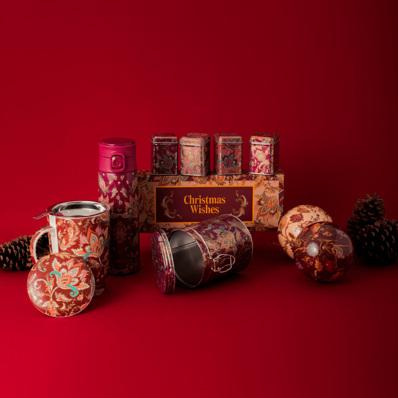 Lata Circular para chá Boho 250g - Tea Shop - Tea Shop Brasil