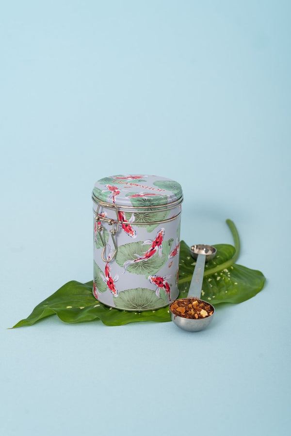 Lata Circular para chá Koi - 250g - Tea Shop Brasil