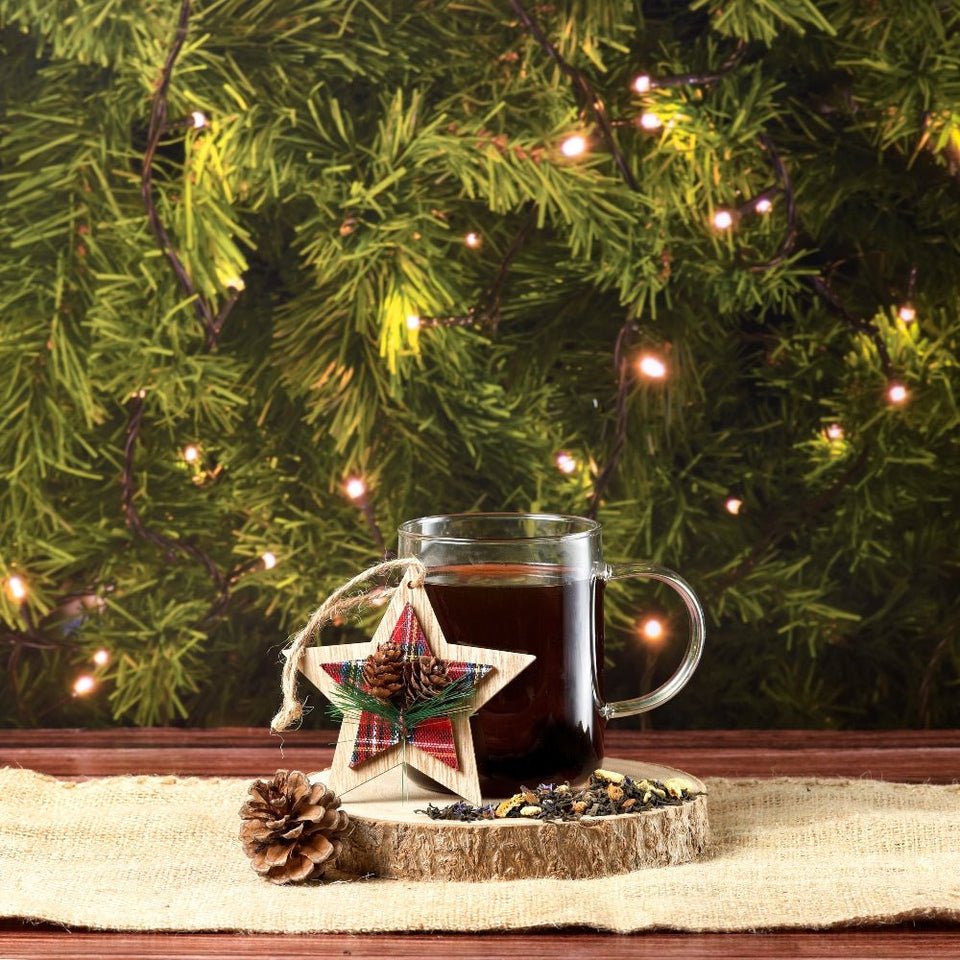 Minitin Alpine Cottage 4 + Chá Vermelho Christmas Tea Red - Tea Shop Brasil