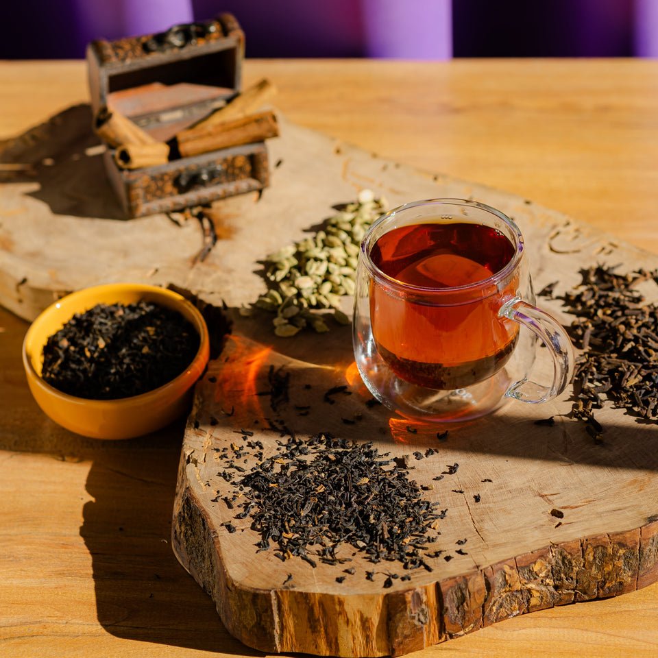Minitin Hamsa Purple com Chá Preto Pakistani - Tea Shop Brasil