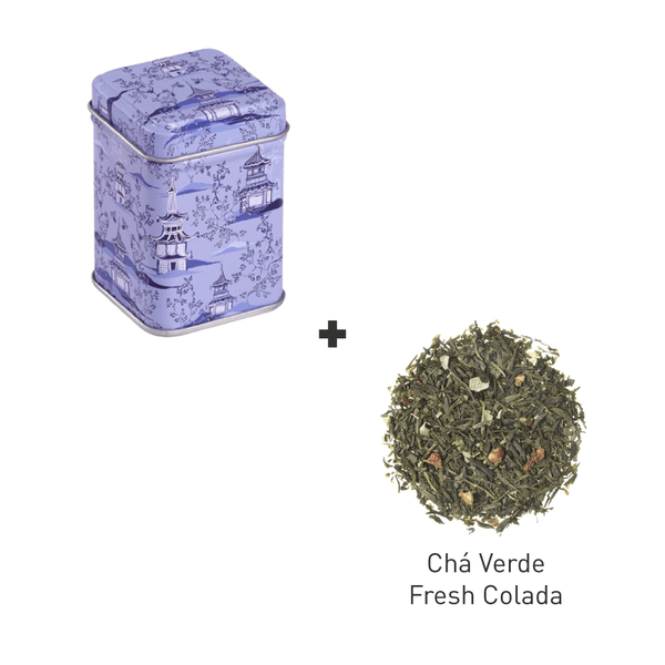 Minitin Pagoda Light com Chá Verde Fresh Colada - Tea Shop Brasil