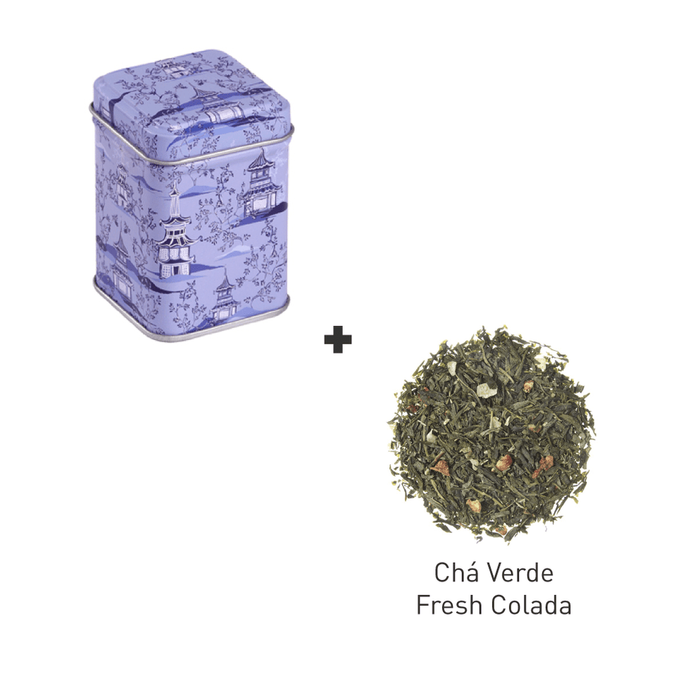 Minitin Pagoda Light com Chá Verde Fresh Colada - Tea Shop Brasil