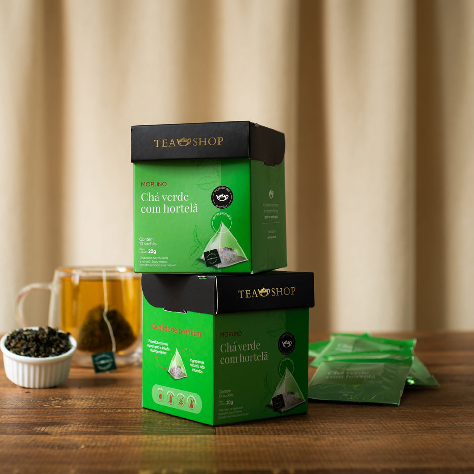Moruno - Caixa Sachês Piramidais (10 Saches) - Tea Shop Brasil