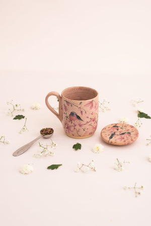Mug Encontro Rosa - Tea Shop Brasil