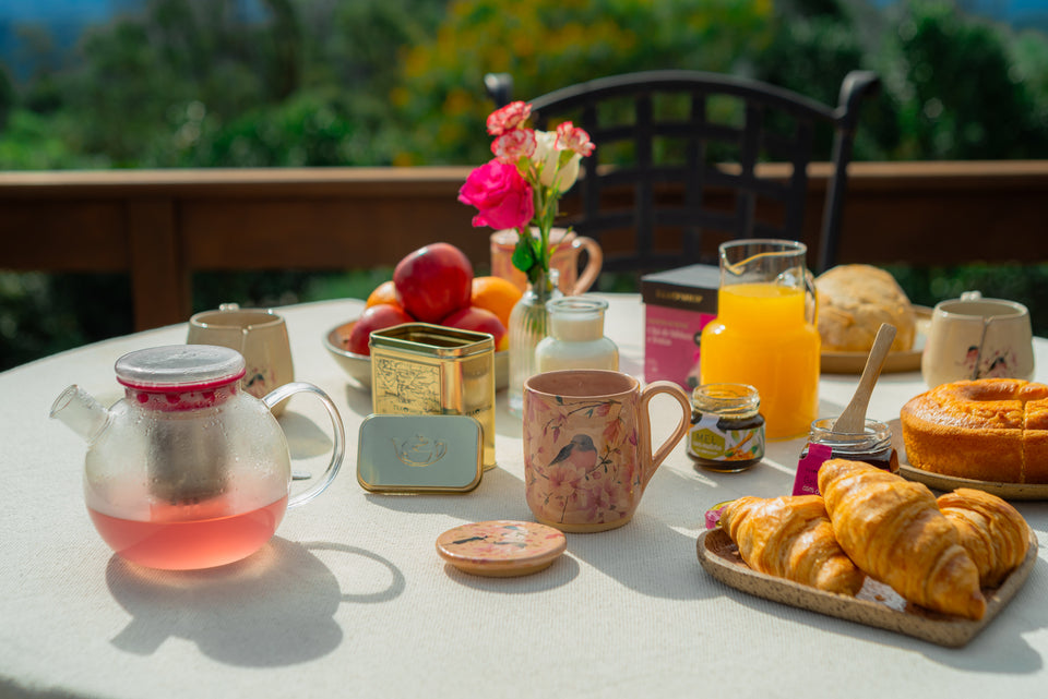 Mug Encontro Rosa - Tea Shop Brasil