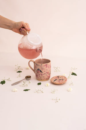 Mug Encontro Rosa - Tea Shop Brasil