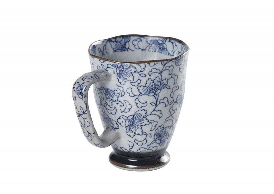 Caneca de Porcelana Japonesa Mug Uki Kiko Azul - Tea Shop