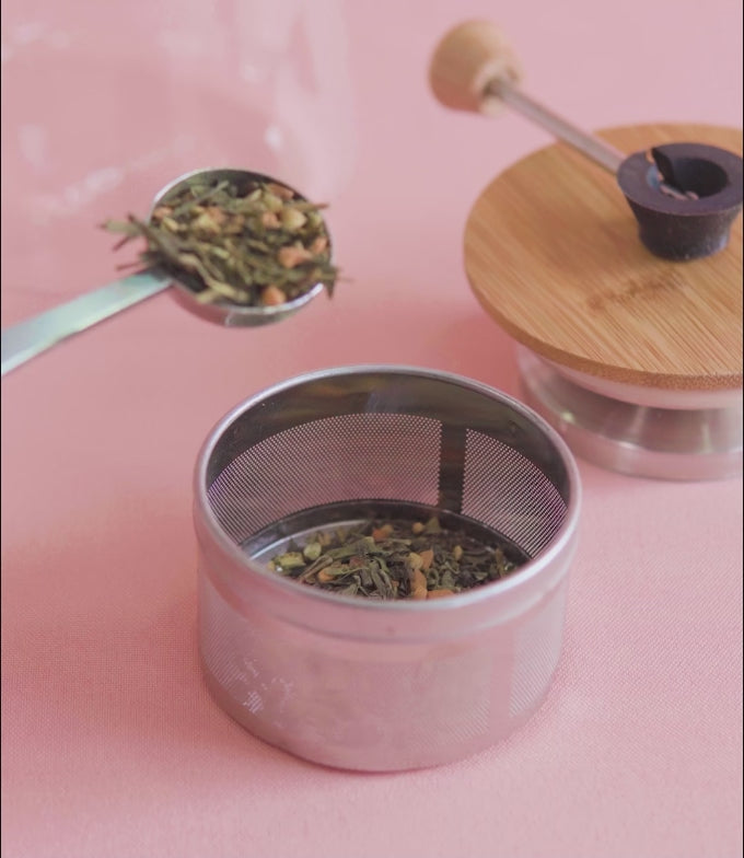 Bule Com Infusor e Tampa de Bambu