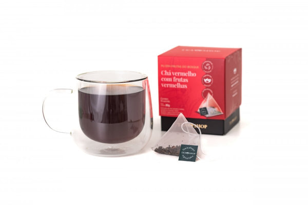 Pu Erh Frutas Do Bosque - Caixa Sachês Piramidais (10 Saches) - Tea Shop Brasil