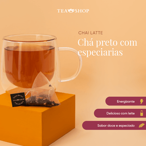 Sachê Piramidal Individual - Chai Latte - Tea Shop Brasil