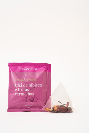 Sachê Piramidal Individual - Cocktail De Frutas - Tea Shop Brasil