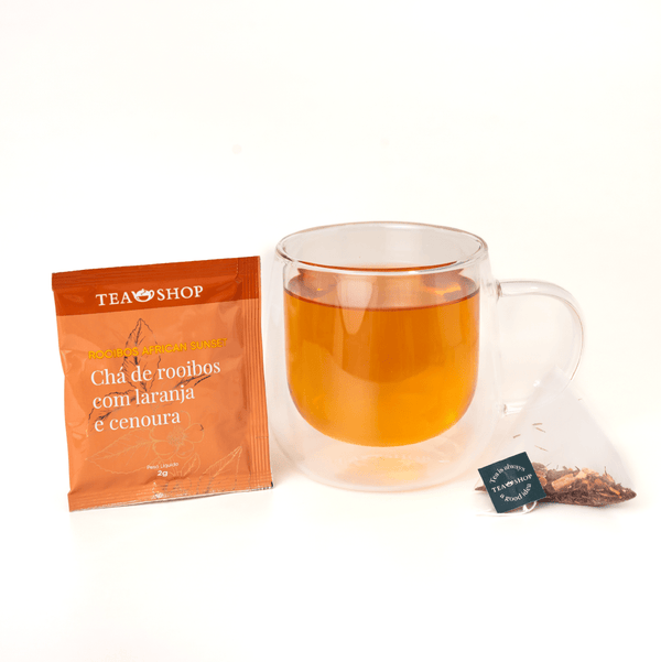 Sachê Piramidal Individual - Rooibos African Sunset - Tea Shop Brasil