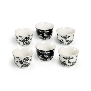 Set Copos de Porcelana Flowery - Tea Shop - Tea Shop Brasil