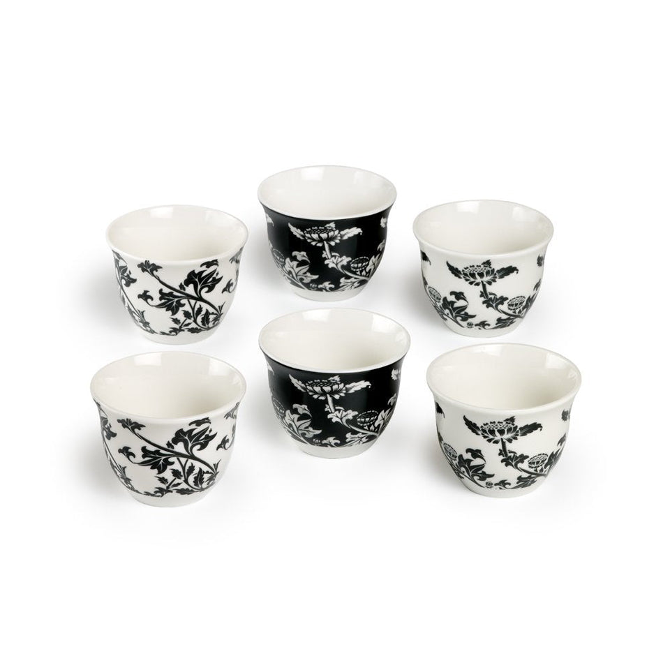 Set Copos de Porcelana Flowery - Tea Shop - Tea Shop Brasil