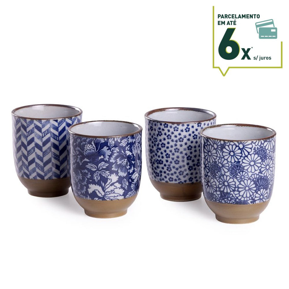 Set Copos de Porcelana Japonesa Japan Summer - Tea Shop