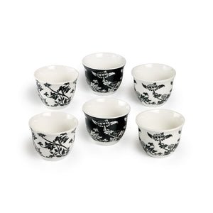 Set Copos de Porcelana Flowery - Tea Shop