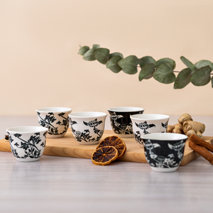 Set Copos de Porcelana Flowery - Tea Shop